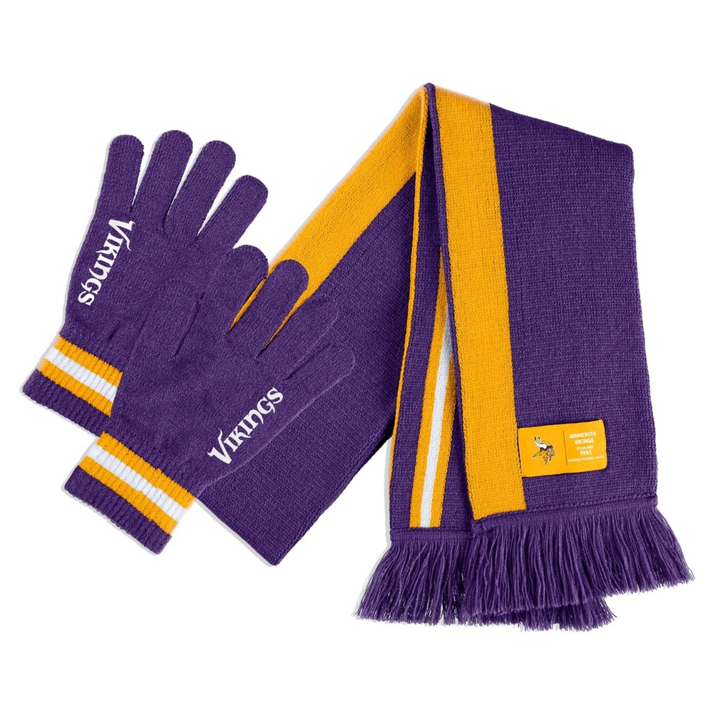 Purple and Gold Vikings Women's Gloves